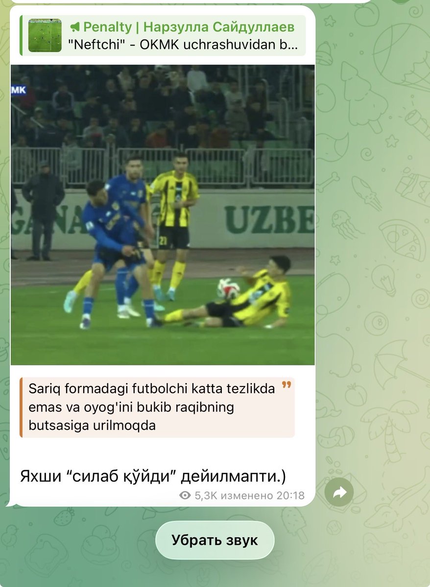 Ориф акам Алибаевга ,,кизил компаниясини бошлабдилар… максимум сарик коида буйича бутсага тегса сарик ундан тепасига тегса кизил)