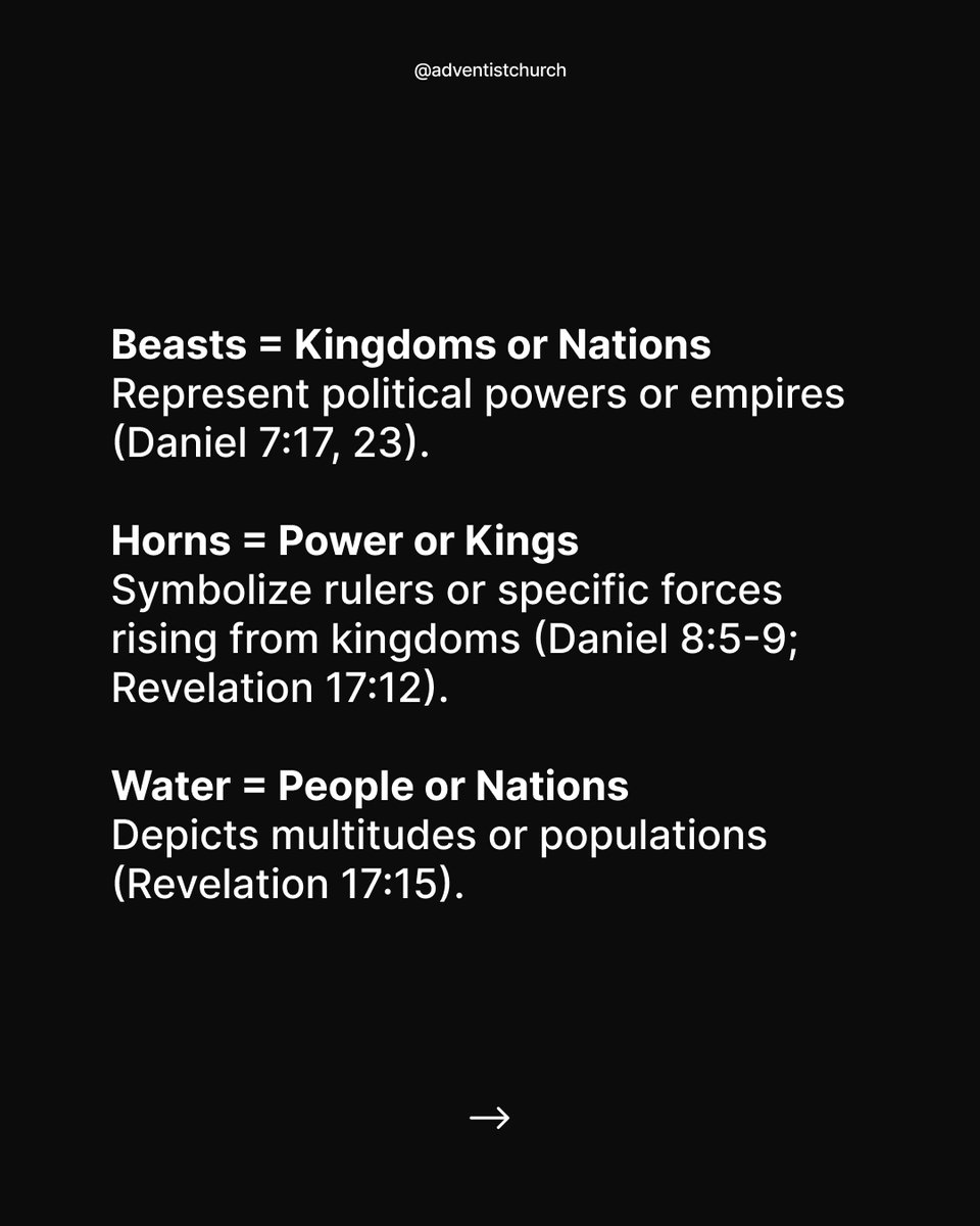 adventistchurch's tweet image. Prophecy is rich with imagery, and each symbol has a meaning rooted in Scripture. Swipe left and let’s decode a few together.