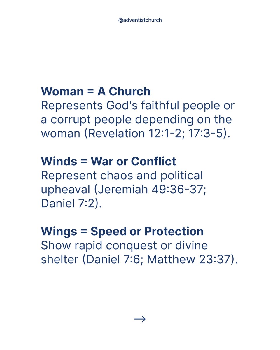 adventistchurch's tweet image. Prophecy is rich with imagery, and each symbol has a meaning rooted in Scripture. Swipe left and let’s decode a few together.