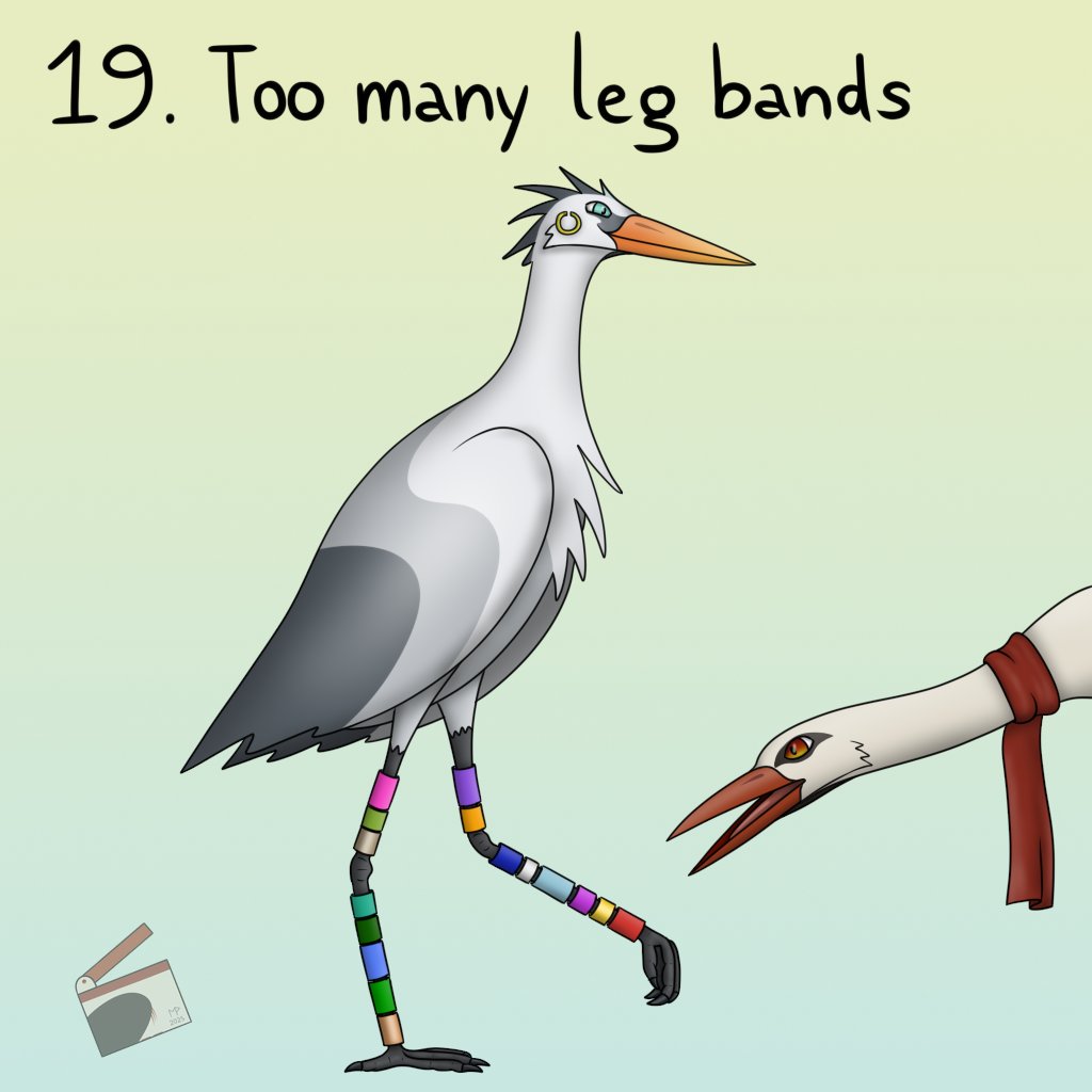 Bec-de-Gaz 𓅡𓆆 (@oiseaublizzard) on Twitter photo Storktober day 19: too many leg bands
i honestly don’t know where Gurak found all those
for <a href="/PalehornTea/">Taebear :: PalehornTea 🦋 Comms Monthly</a> Storktober day 19: too many leg bands
i honestly don’t know where Gurak found all those
for <a href="/PalehornTea/">Taebear :: PalehornTea 🦋 Comms Monthly</a>
