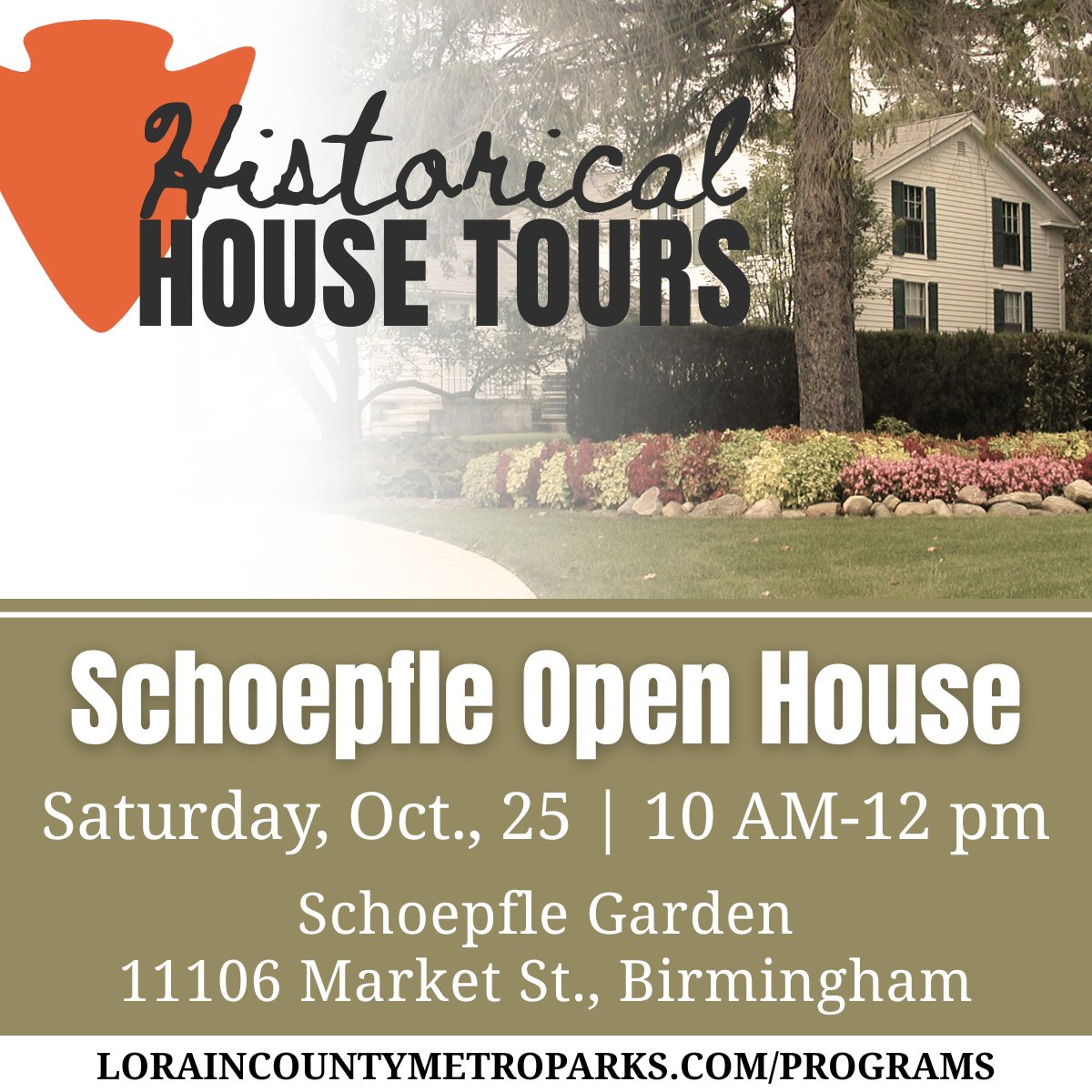 Step inside Otto Schoepfle’s historic home and explore the stunning gardens that reflect his lifelong passion for horticulture. Volunteers will be on hand to answer questions, though guests can explore at their own pace. Registration is not required. tinyurl.com/historicalhous…