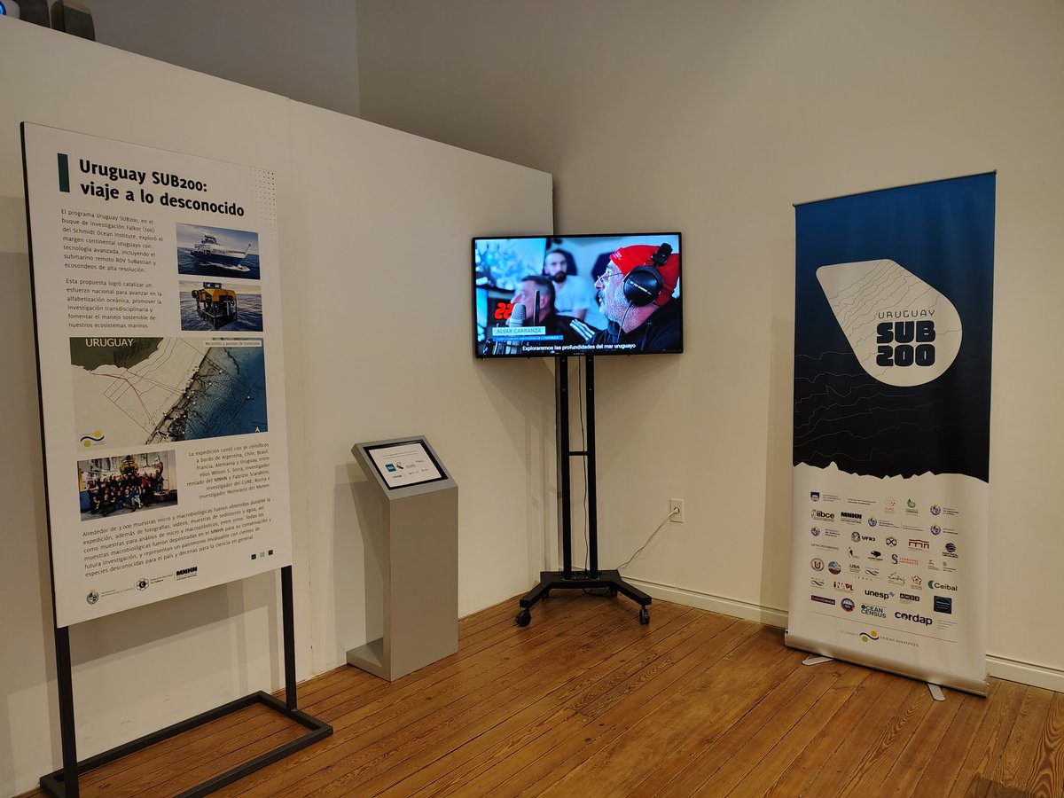 andal13's tweet photo. Quedan 3 días (miércoles, jueves y viernes) para ver la exhibición de parte del material recolectado por la expedición Uruguay Sub 200 en el MNHN. Yo que vos no me la pierdo. https://t.co/VEwvG7Nqs8