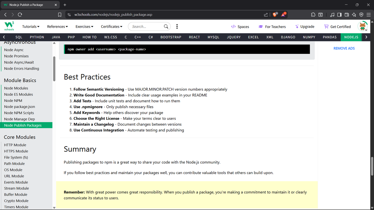GhimireSiddanta's tweet photo. #LUD21 #LearningUtsav2025 #FestivalOfLearning 

Today’s topics:
-Node Manage Dependencies – adding, updating &amp; removing packages
-Node.js Publish a Package – sharing your own package on npm https://t.co/F5gid7rq1B