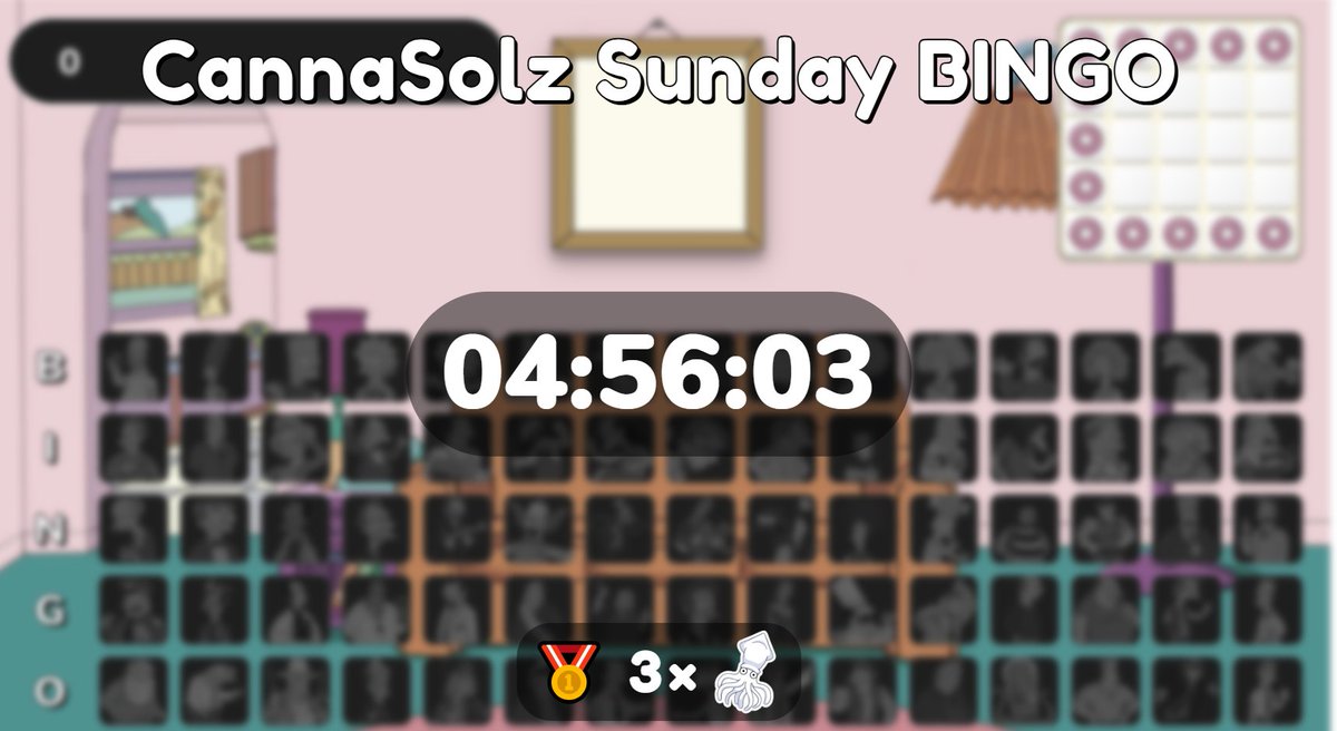 WHO'S TO PLAYING? IT'S SOL-FUL SUNDAY!

ZOMBIE RUMBLE RACE! at 4:20pm EST!
Type "!RACE" in comments below to enter!

3 LIVE BINGO! at 5pm EST Only on Twitch.tv/cannasolz420
livebingo.app/scoreboard/536…

POKER! at 6pm EST
Pokerman.io Club ID 595419