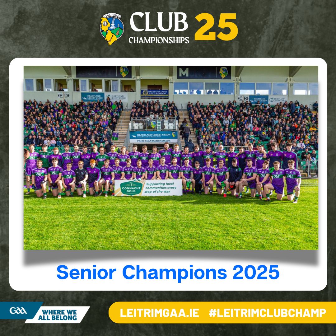 LeitrimGAA's tweet image. Congratulations to Leitrim Gaels who are County Champions 2025

🏆  #ConnachtGold - Senior - FINAL

#LeitrimClubChamp | #GAABelong