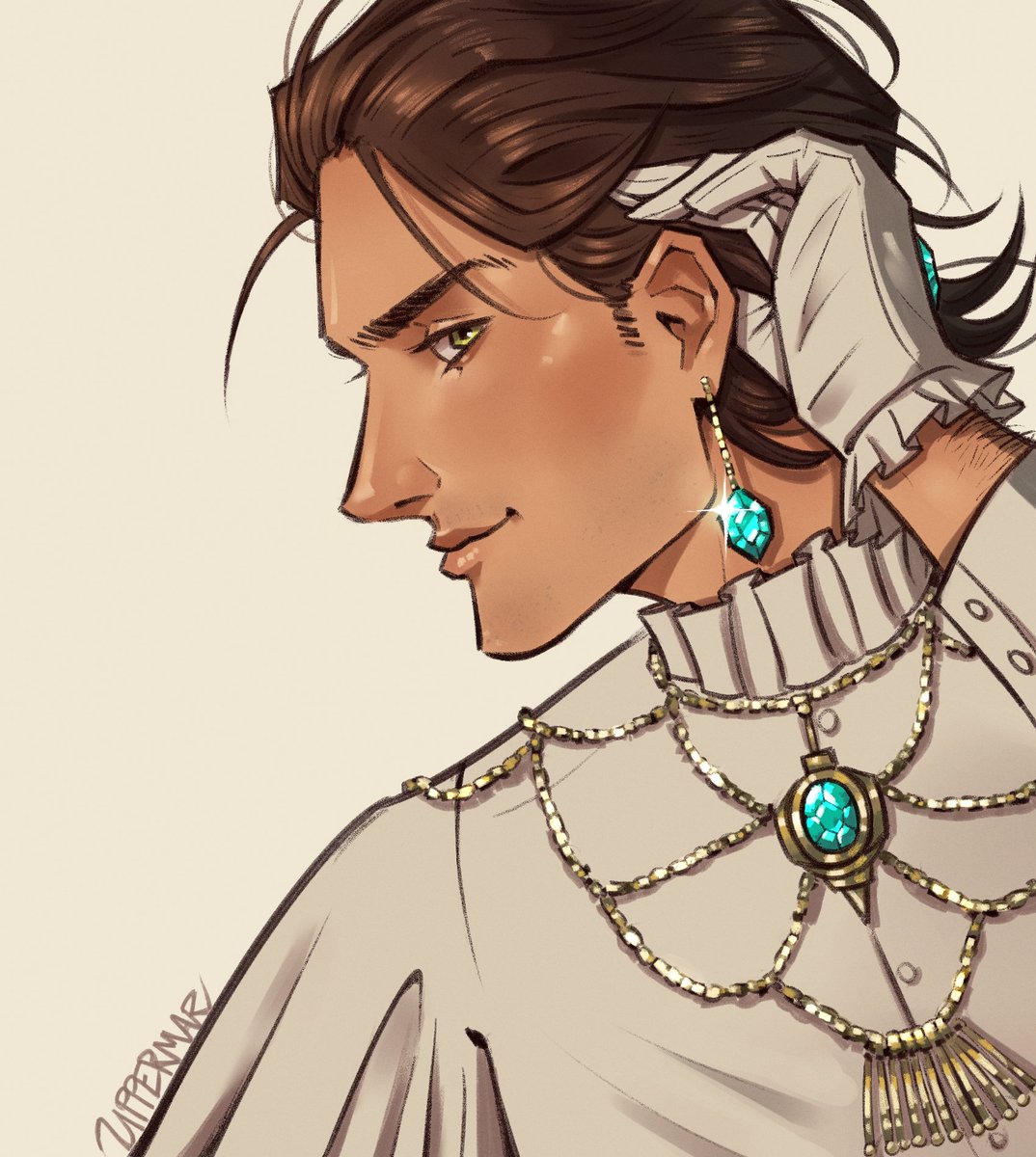 gave him a glintstone earring because why not 
#ELDENRING #rogier