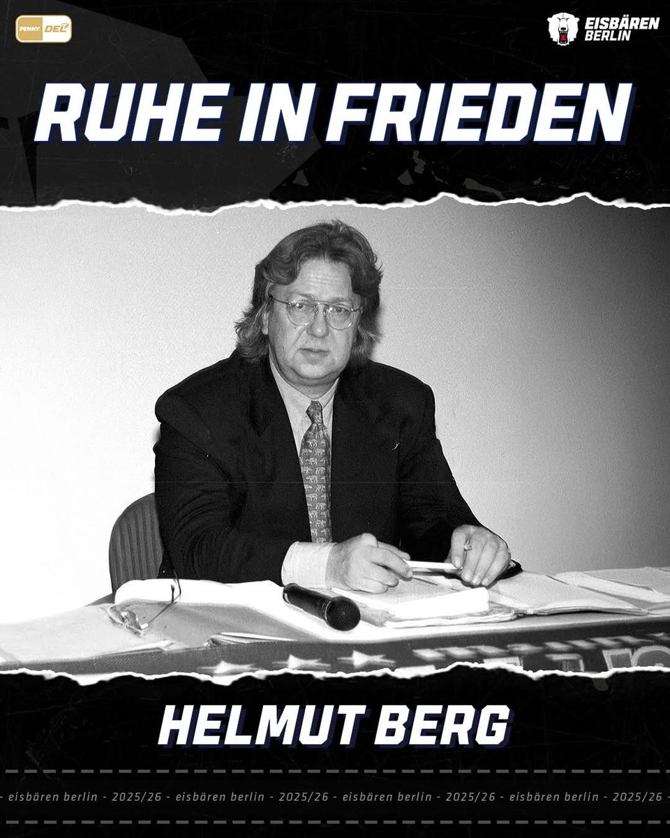 Der langjährige Präsident der Eisbären Helmut Berg ist verstorben! Ruhe in Frieden! 🙏🕯️