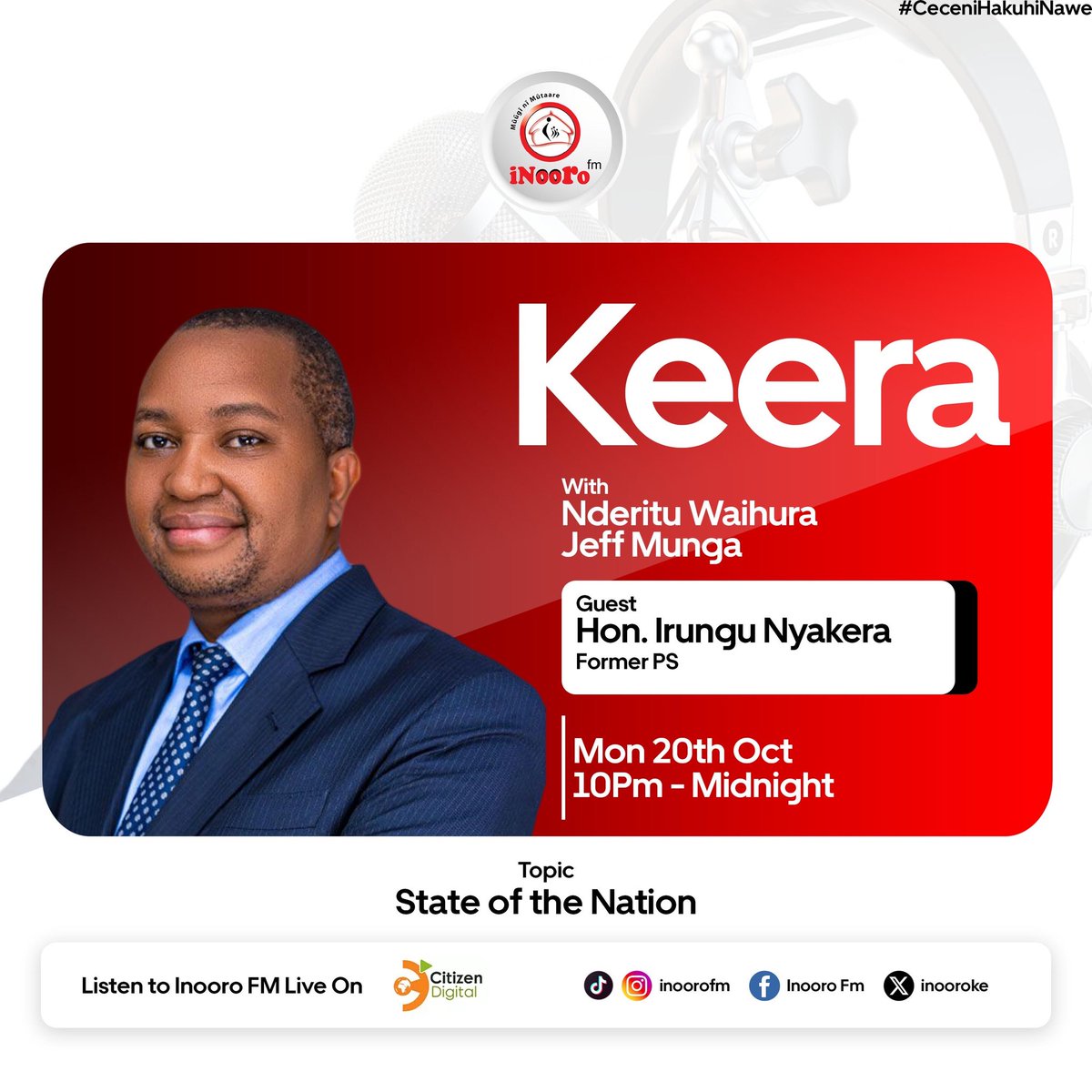 Irungu Nyakera, CBS tweet media