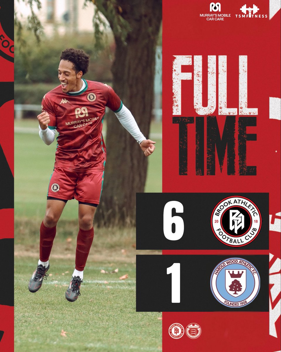 brookathleticfc's tweet photo. In to the 🎩 for the next round of the Essex Premier Cup. Solid performance against @HaroldWoodafc1. Credit to them who gave us a game for the full 90 

Goals
Craig ⚽️⚽️
Garjay ⚽️⚽️
Valckx ⚽️
Harry ⚽️

Man of the match - Mitch https://t.co/LBIlPszLPD