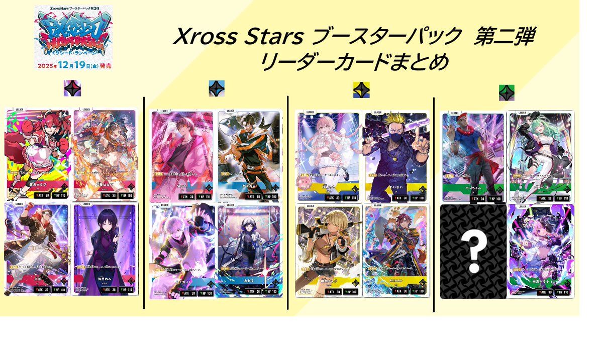 黄緑ジャンプ　なるせ　だるまいずごっど　RAS 花芽すみれ　クロスタデッキ クロスタ】1弾最強候補！ ぶいすぽ単【Xross Stars】｜hどんしぇおd