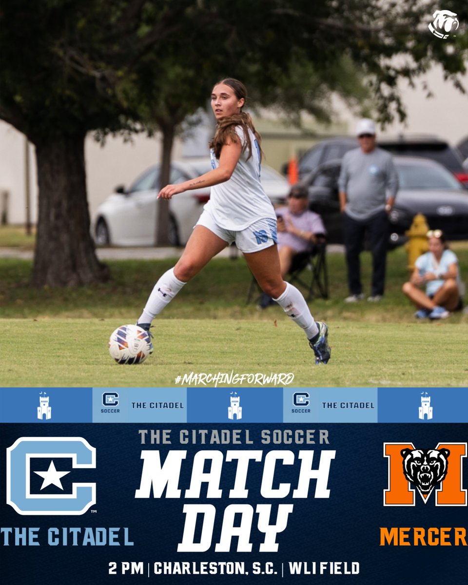 CitadelWSoccer's tweet image. 𝗕𝗮𝗰𝗸 𝗢𝗻 𝗢𝘂𝗿 𝗛𝗼𝗺𝗲 𝗣𝗶𝘁𝗰𝗵!

Match Day Central ⤵️
🆚: Mercer
⏰: 2 PM ET
🏟️: WLI Field
📍: Charleston, S.C.
📊: citadelsports.com/sidearmstats/w…
📺: espn.com/watch/player/_…

#MarchingForward