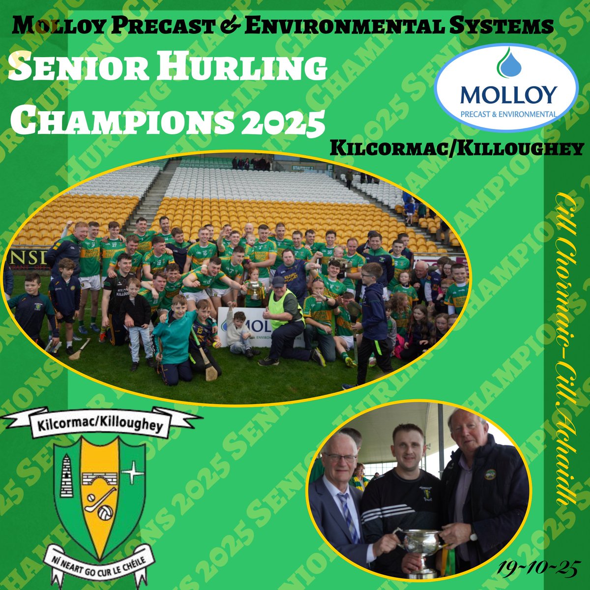 𝙈𝙤𝙡𝙡𝙤𝙮 𝙋𝙧𝙚𝙘𝙖𝙨𝙩 &amp; 𝙀𝙣𝙫𝙞𝙧𝙤𝙣𝙢𝙚𝙣𝙩𝙖𝙡 𝙎𝙮𝙨𝙩𝙚𝙢𝙨 𝙎𝙚𝙣𝙞𝙤𝙧 𝙃𝙪𝙧𝙡𝙞𝙣𝙜 𝘾𝙝𝙖𝙢𝙥𝙞𝙤𝙣𝙨 𝟮𝟬𝟮𝟱 

The Molloy Precast &amp; Environmental Systems Senior Hurling Championship Final took place today at Glenisk O’Connor Park, where over 4,000 supporters