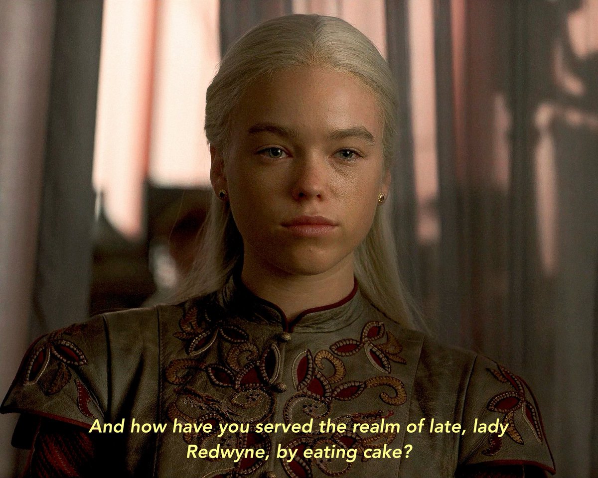 itshelenwhat's tweet photo. rhaenyra and laenor always put annoying old people in their places 😭 i know their marriage life is funny asf 😭 https://t.co/mQoFpjh81X