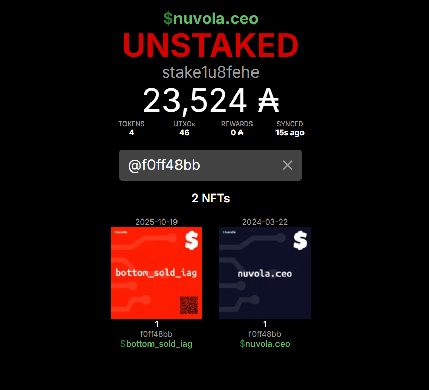 OzDefi's tweet image. Alright who did this???

#CardanoCommunity $IAG $NVL