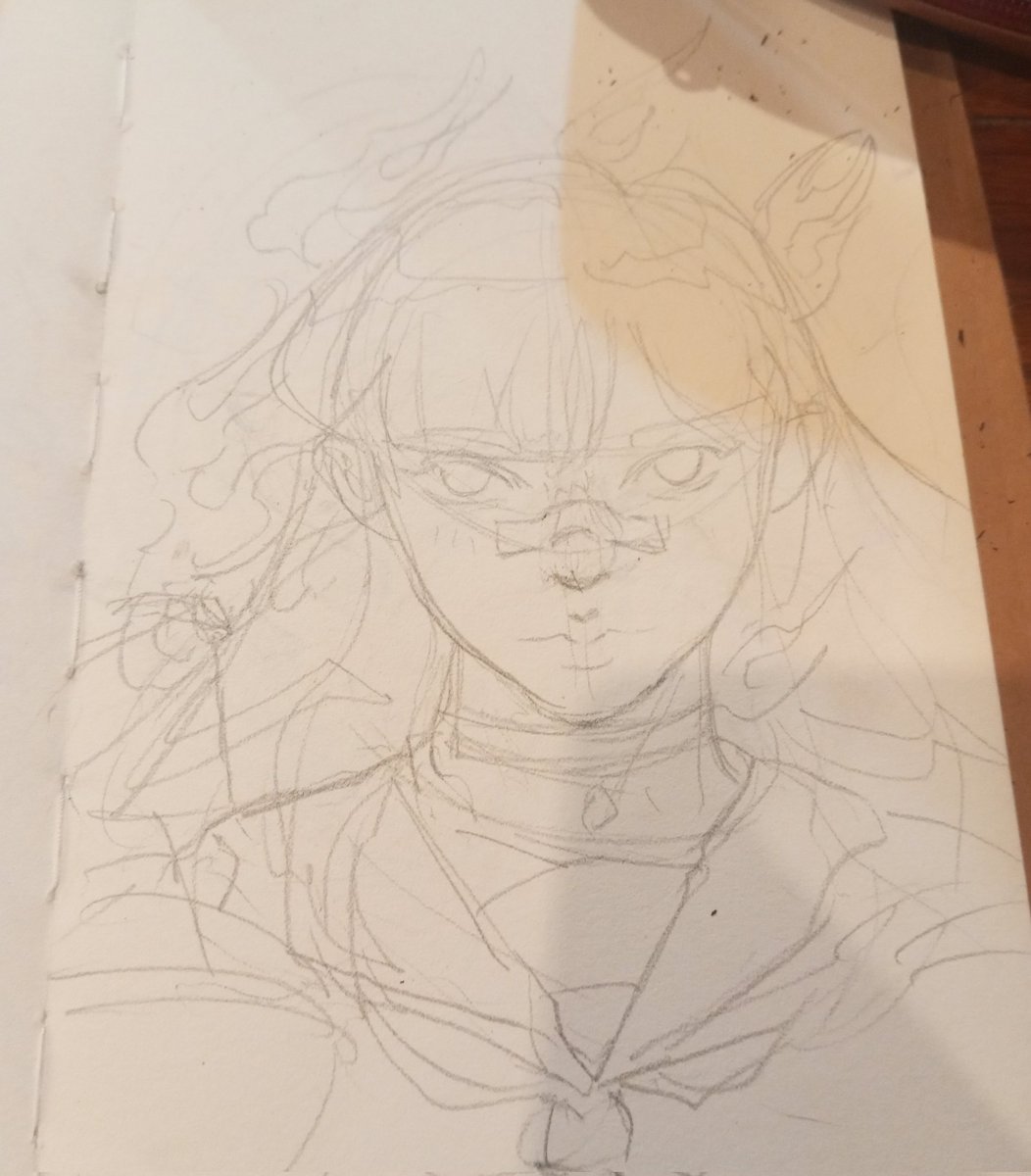 tsugazes's tweet photo. “Rough start of something burning quietly.”
WIP
 traditional sketch before digital render.
#digitalart #illustration #artist #wip https://t.co/sKc4FZUqFX