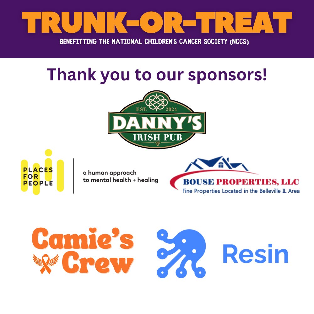 A huge thank you to Danny’s Irish Pub, Places for People, Bouse Properties, Camie’s Crew, and Resin for helping make this celebration one to remember! Your support brings smiles, joy, and hope to families facing childhood cancer. 💛

#childhoodcancerawareness