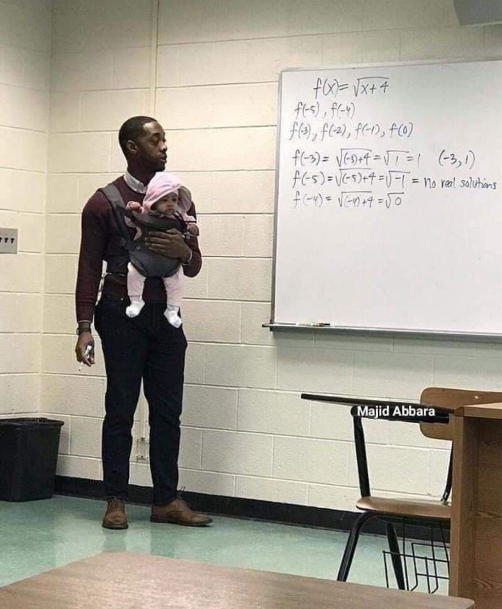 This is the story of a 26-year-old student who sends a message to his teacher to explain that he will be absent from the course because he has not found anyone to keep his five-month-old daughter.

Nathan Alexander, 34, a math professor at Morehouse College (Atlanta) responds to