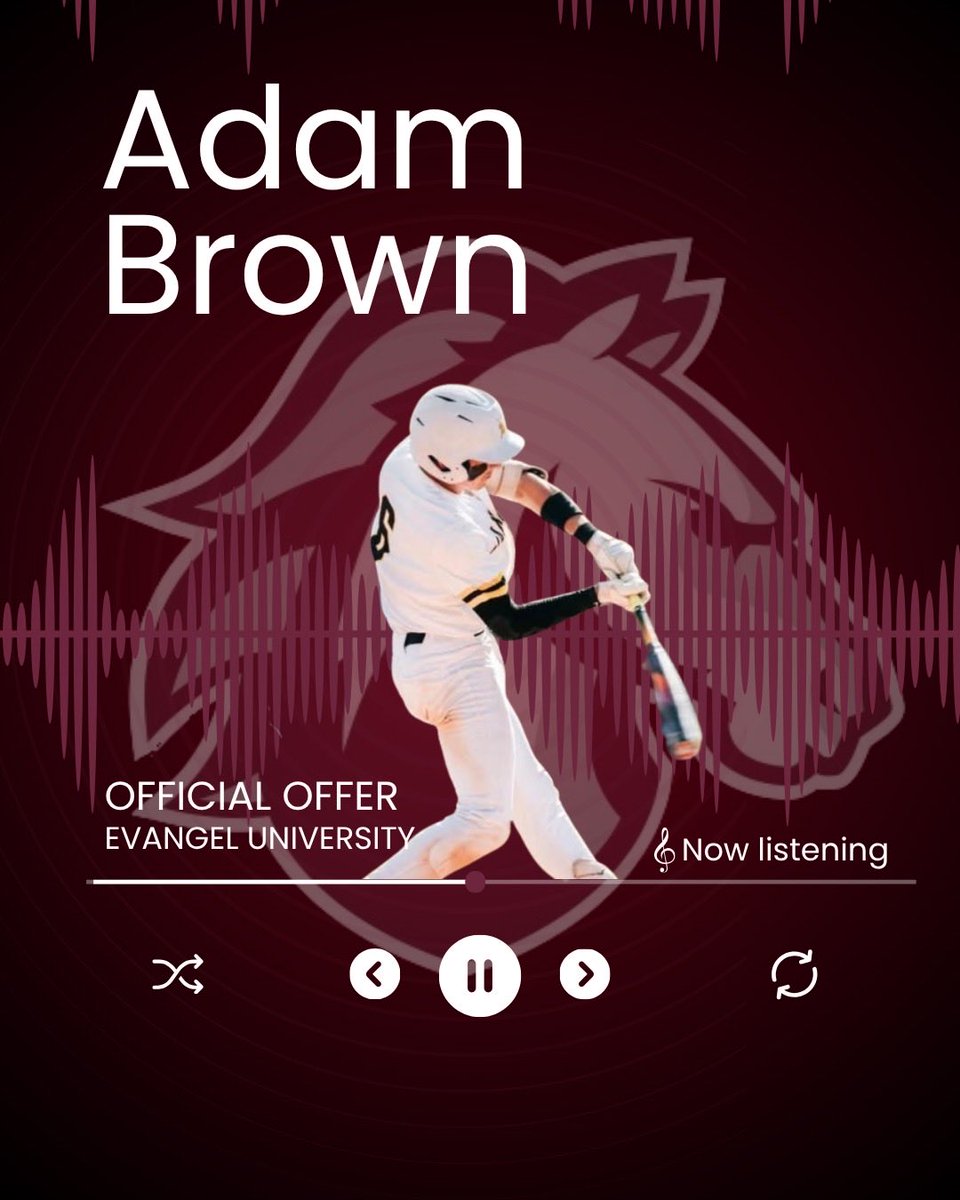Shout out to <a href="/DTAdamBrown1/">Adam Brown</a> on earning an offer to <a href="/EU_Baseball/">Evangel Baseball</a> !!