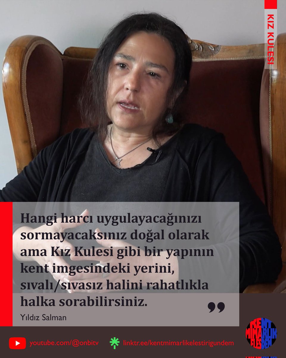 Mimar/Akademisyen Yıldız Salman Kız Kulesi bölümünden:  “Katılım konusunda neredeyse deneyimi sıfıra yakın bir kültürüz..”

Bölümü youtubeda izlemek için 👇
youtu.be/-1nh4hJfdBA?si…