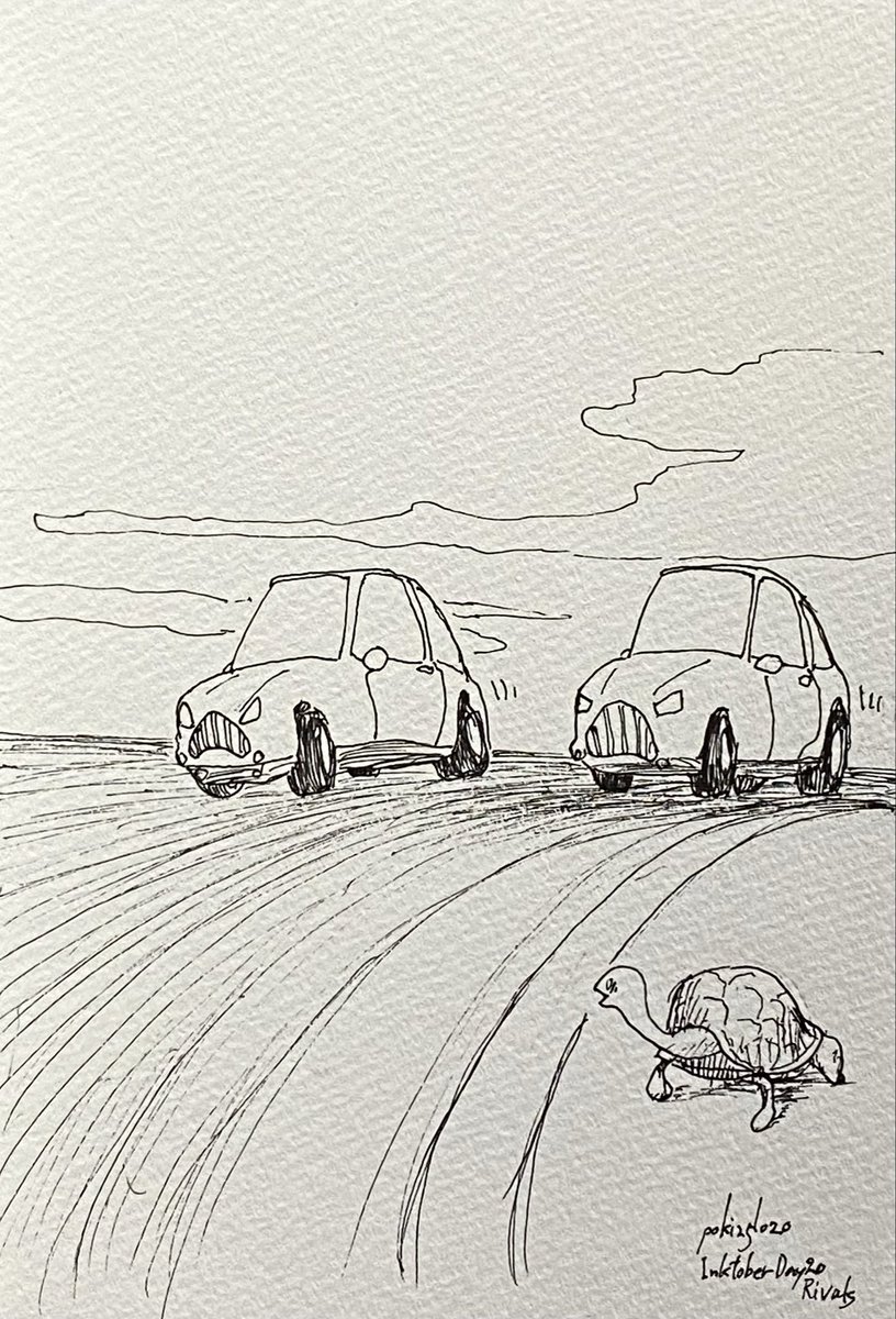 #inktober #inktober2025
#inktober2025day20
#インクトーバー
DAY20: Rivals/ライバル