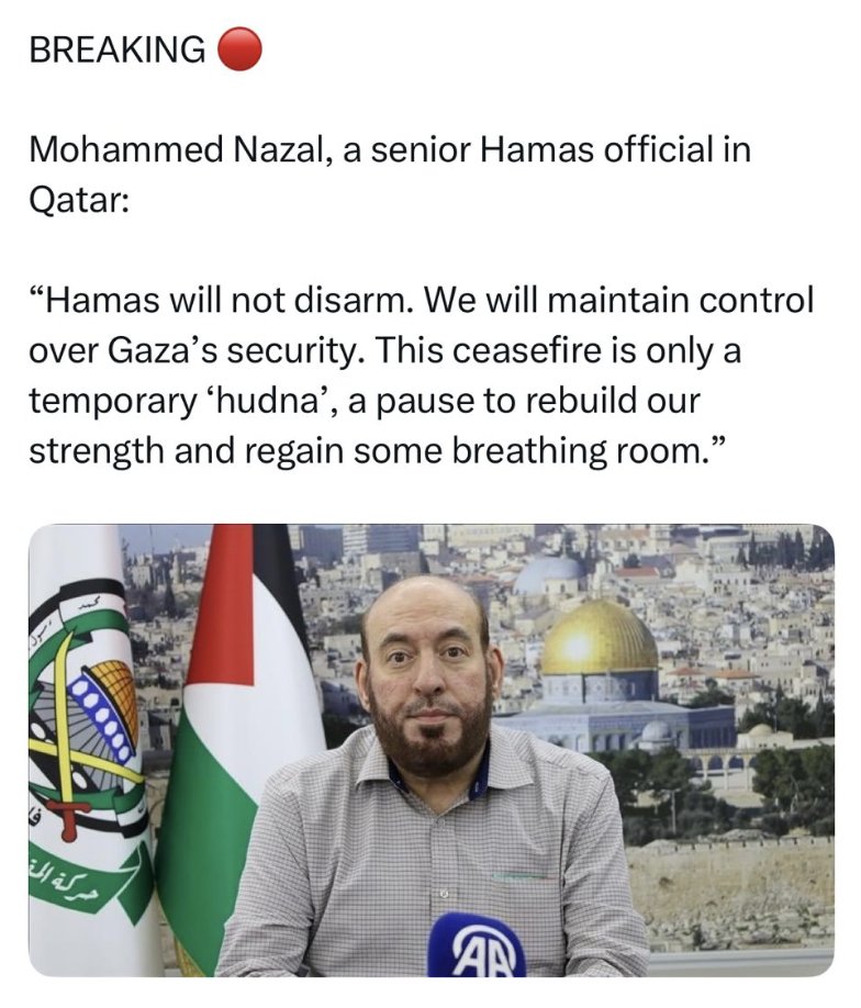 Birthed by the Muslim Brotherhood, financed by Qatar and armed by the Islamic Republic of Iran, Hamas is a plague onto the region. If Egypt was smart off to seal its borders we need to ask ourselves why we call on Israel to show clemency? End Terror, dismantle and disarm Hamas,
