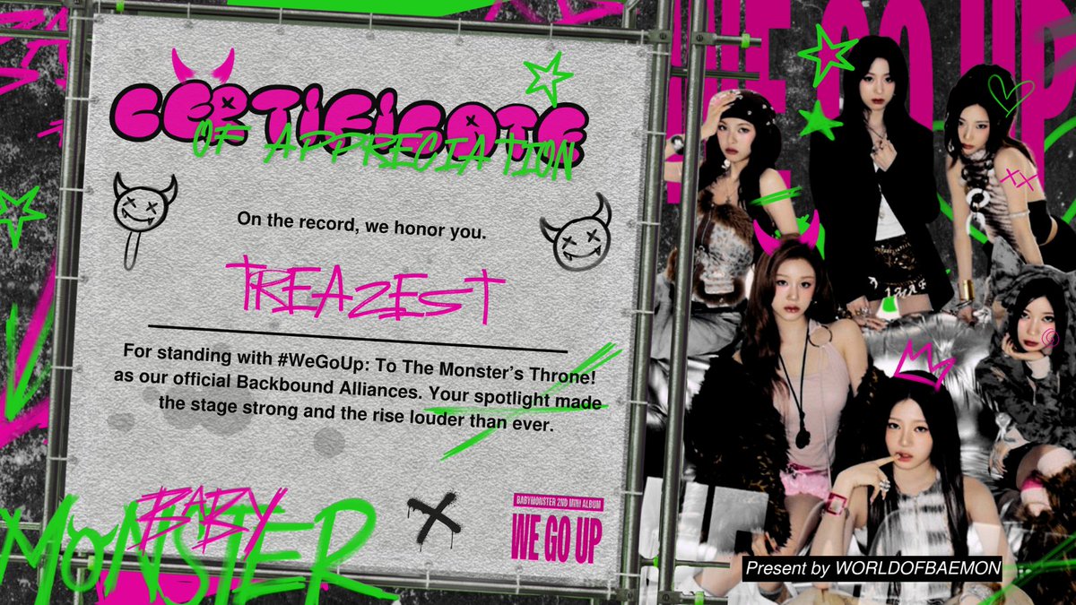 Dearest <a href="/WORLDOFBAEMON/">✴︎ .. Throne Snatchers, 𝗕𝗔𝗕𝗬𝗠𝗢𝗡𝗦𝗧𝗘𝗥!</a>, being part of your remarkable project was such a privilege for 𝗧𝗥𝗘𝗔𝗭𝗘𝗦𝗧. Every moment carried a spark of brilliance thanks to your energy and vision. With gratitude, we look forward to creating more wonders together. 💎