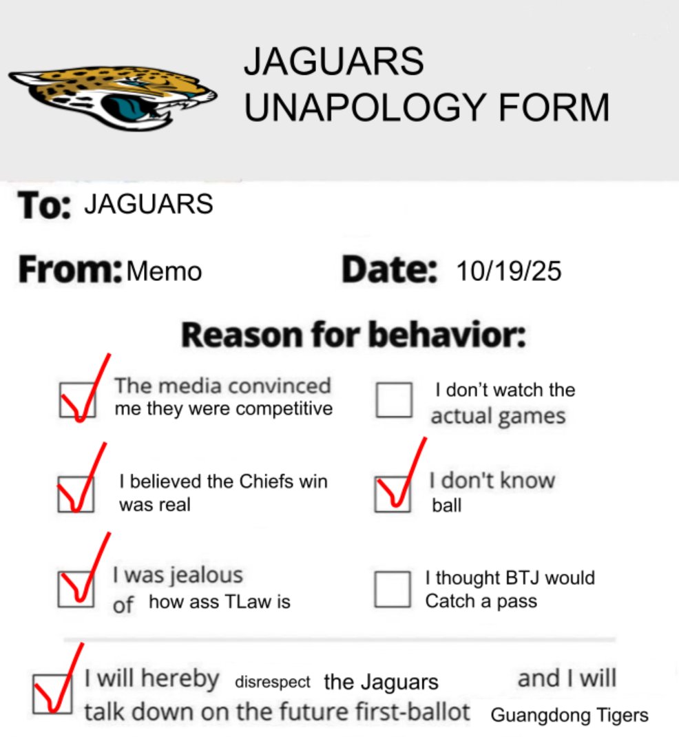memorization_3's tweet photo. I will never believe in the Jaguars ever again https://t.co/GPnePlvOxr