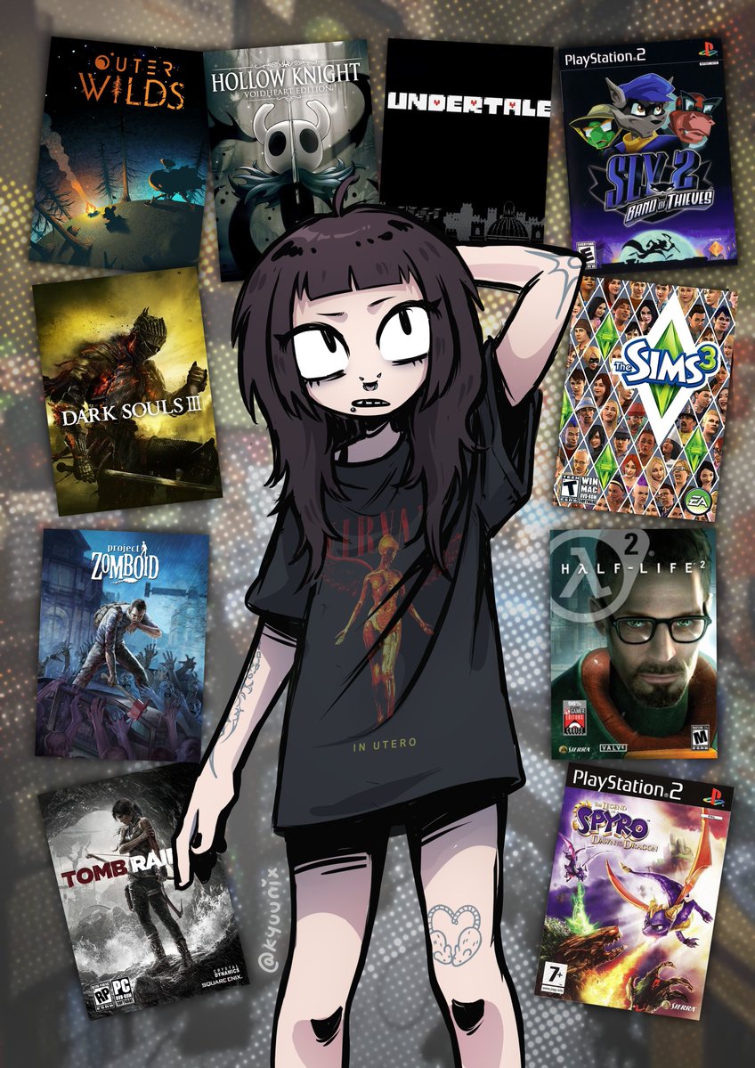 kyuunix's tweet image. 10 games to get to know me :3
