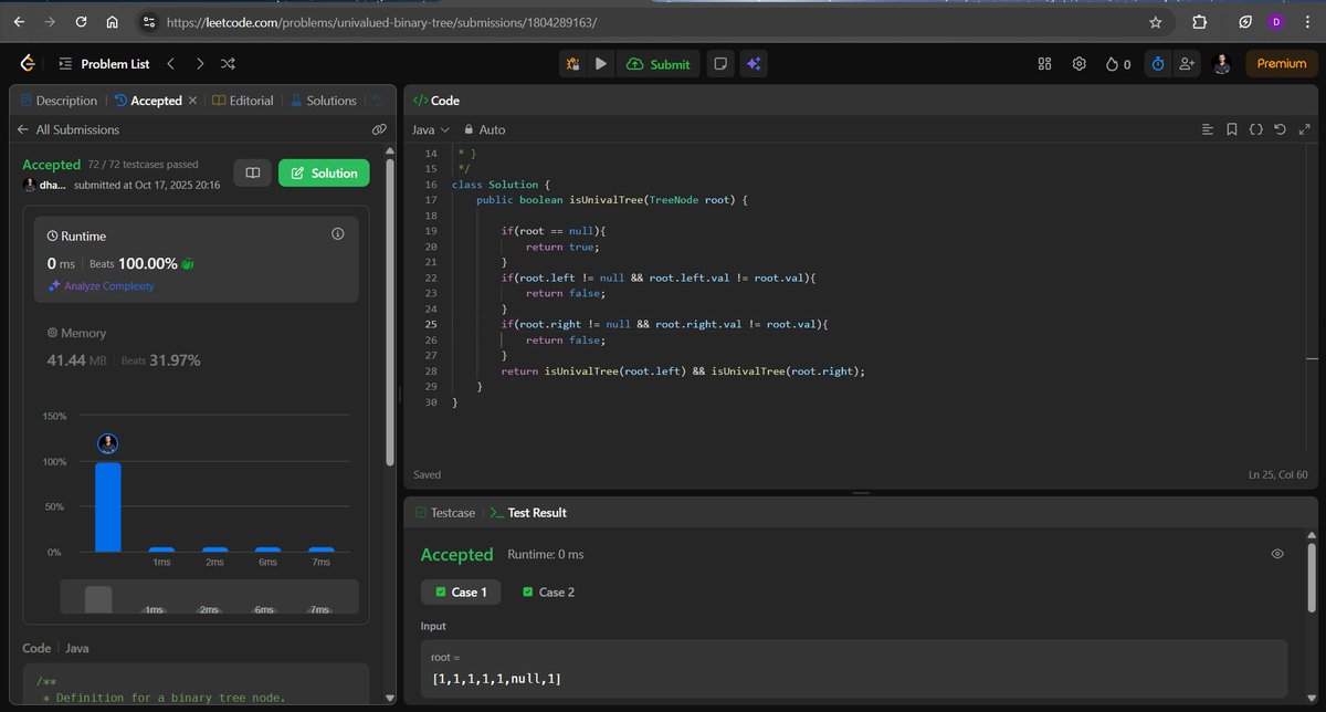 Dhananjay_R_26's tweet image. Day 73 of #CodeWithConsistency #DSA 
👉Learned and created first REST API in Spring Boot
- Completed with Binary Tree from @ApnacollegeX with @ShradhaKhapra_ mam
- Solved questions on leetcode about Binary Tree
#SpringBoot #Java #LearnInPublic #LeetCode #Coding #CodingJourney