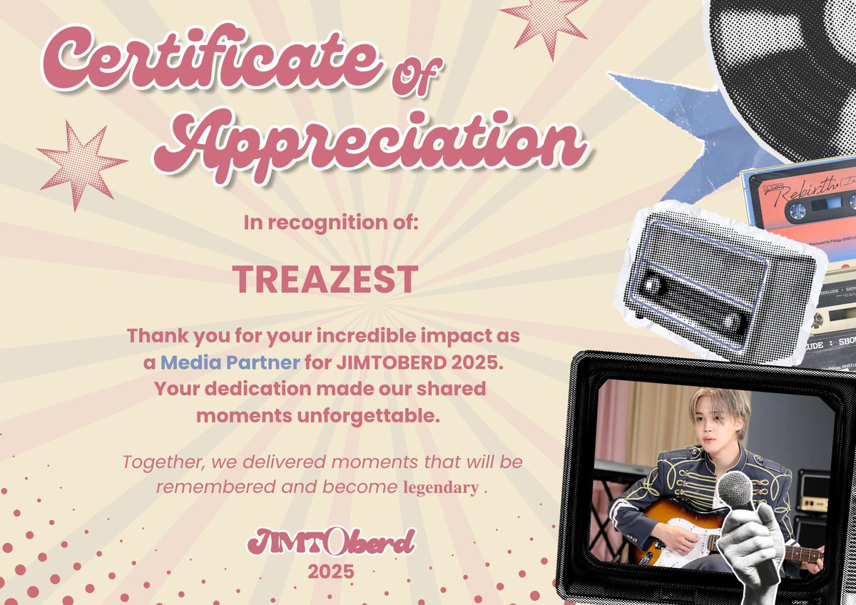 Dearest <a href="/HouseOfPJMs/">𝘈𝘵𝘵𝘢𝘤𝘩𝘦𝘥 𝘞𝘪𝘵𝘩 𝘓𝘰𝘷𝘦, Jimin's Day ★</a>, being part of your remarkable project was such a privilege for 𝗧𝗥𝗘𝗔𝗭𝗘𝗦𝗧. Every moment carried a spark of brilliance thanks to your energy and vision. With gratitude, we look forward to creating more wonders together. 💎