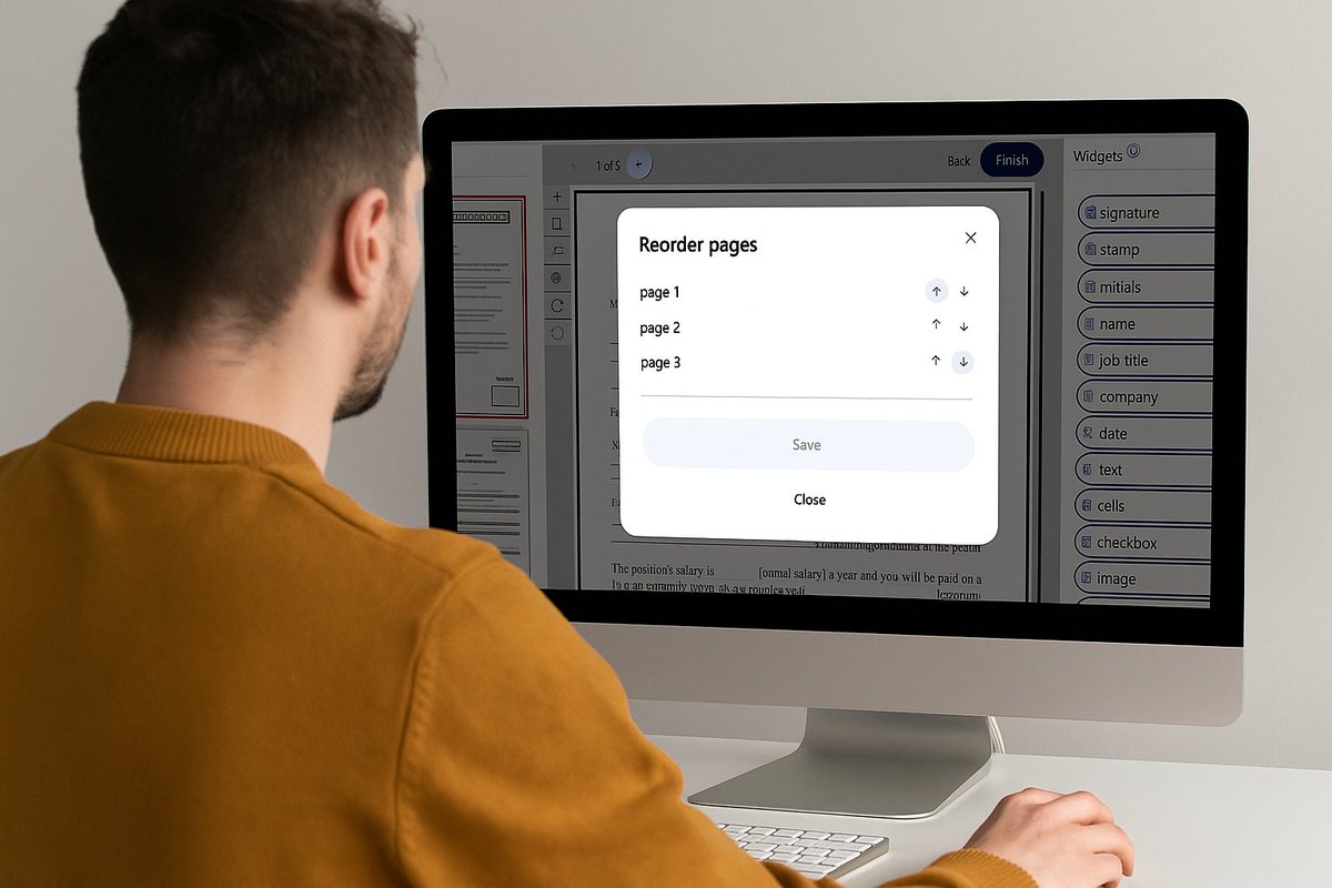 OpenSignHQ's tweet image. ✨ New in OpenSign: Page Reorder!
Now you can easily reorder pages while creating a document.
📄 Click Reorder → use arrows ↕ → Save ✅

Simple, fast, and flexible.

#OpenSign #eSignature #OpenSource #DigitalSigning