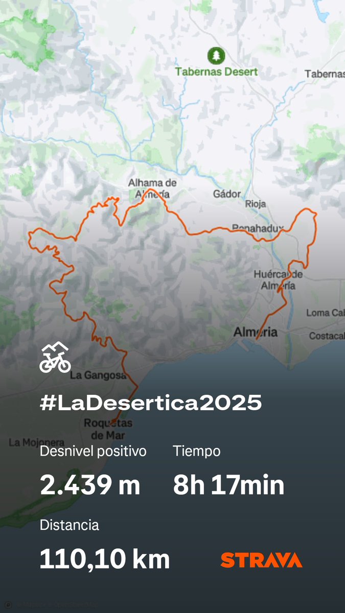 tijolano's tweet photo. #LaDesertica 2025. Otro año mas pude dominar a la bestia, y ya van 5!!
Este año ha sido especialmente difícil por la falta de preparación en el
último mes, pero contento de haberlo disfrutado
Pero ya se sabe... a estas
cosas ¡¡hay que venir entrenao!! https://t.co/BcU5Z8y0W3