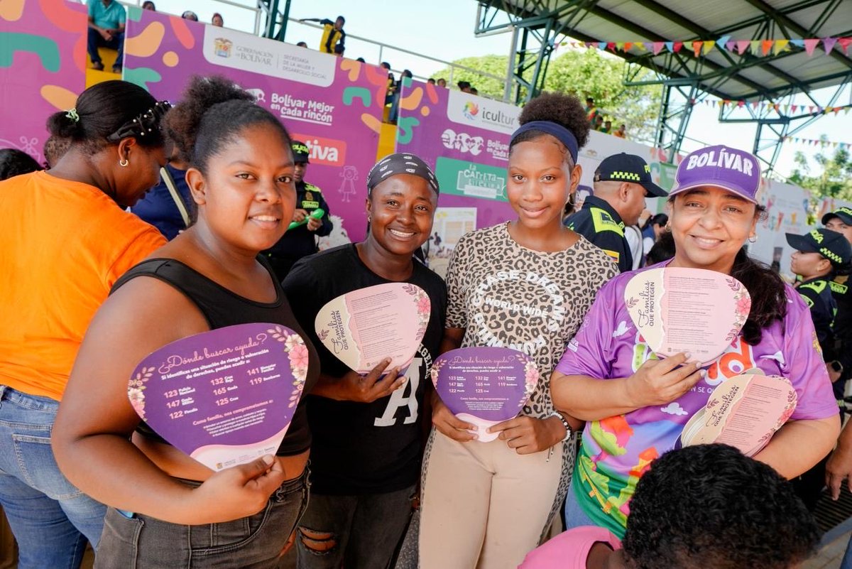 🤩 María La Baja vivió una jornada llena de alegría y oportunidades con la feria Bolívar Mejor en Cada Rincón.

🧩 Desde la Secretaría de la Mujer acompañamos a las familias, mujeres, niños y niñas con espacios de atención, bienestar y recreación pensados para todos.