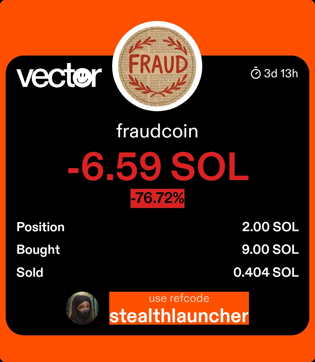 Added the whole way down. It was always a scam, <a href="/FoxNews/">Fox News</a>. Do something about $fraudcoin and <a href="/pumpdotfun/">pump.fun</a>! More stories specifically about this coin 😏🫩