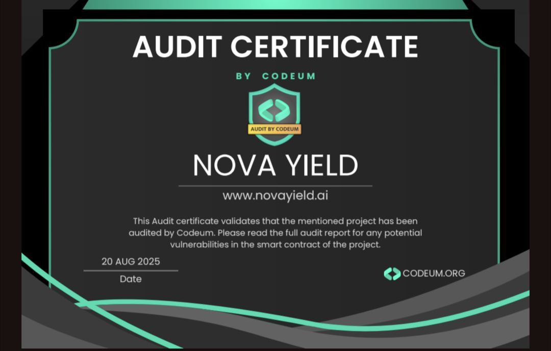 BanditToshi's tweet photo. @itsFoxCrypto $NYD presale is hot! AI + arbitrage + automation. Smart profits 24/7
 #DeFi #NovaYield
 @novayieldai https://t.co/Z5E6u4EF6O