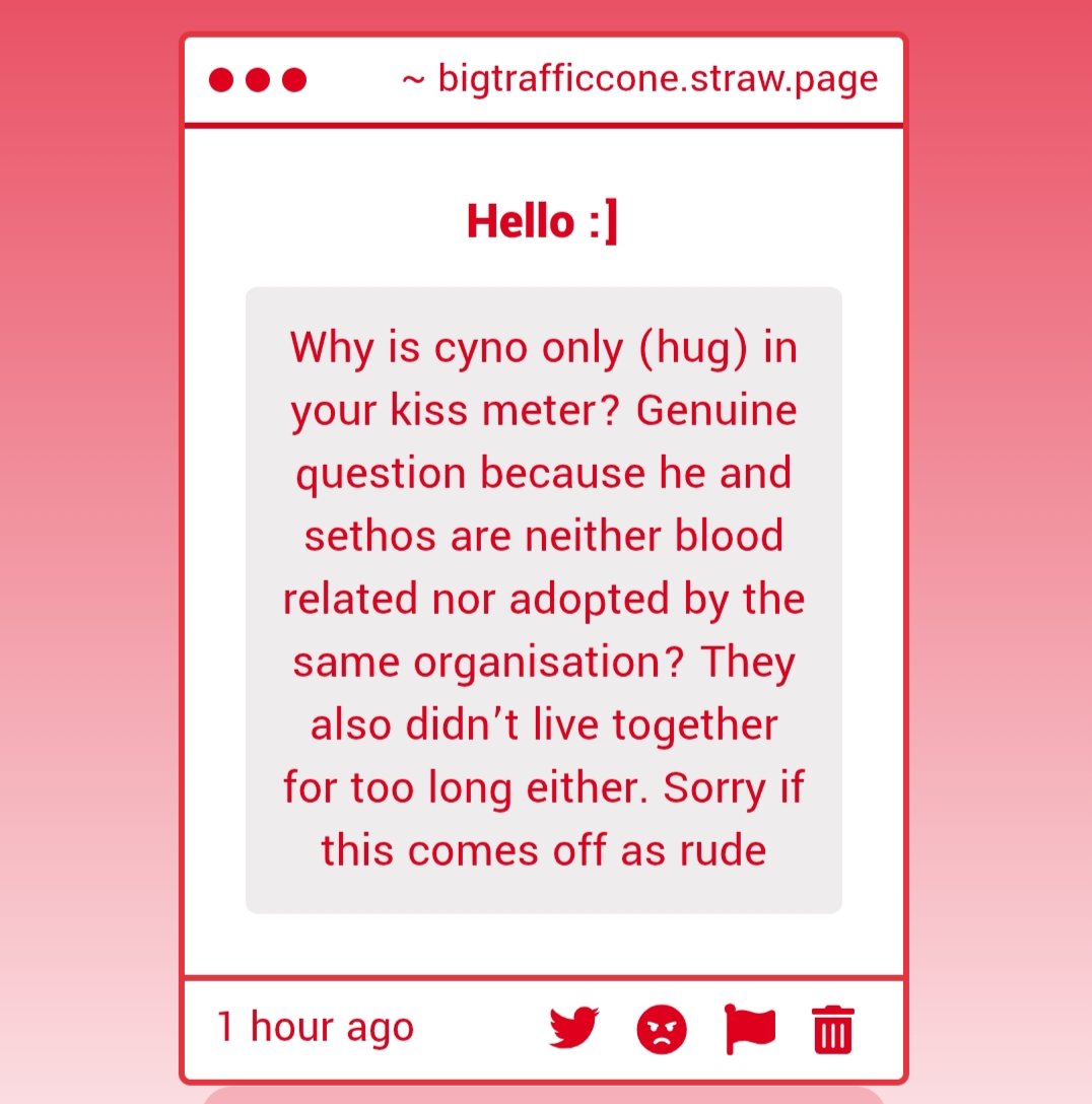 #ama

It's a valid question, you don't sound rude at all. I just don't ship them, if you ship them then it's cool 🎉

I also see people bringing in platonic relationship between 2 characters into the trend and note it as "(hug)" so I think I can do the same too.