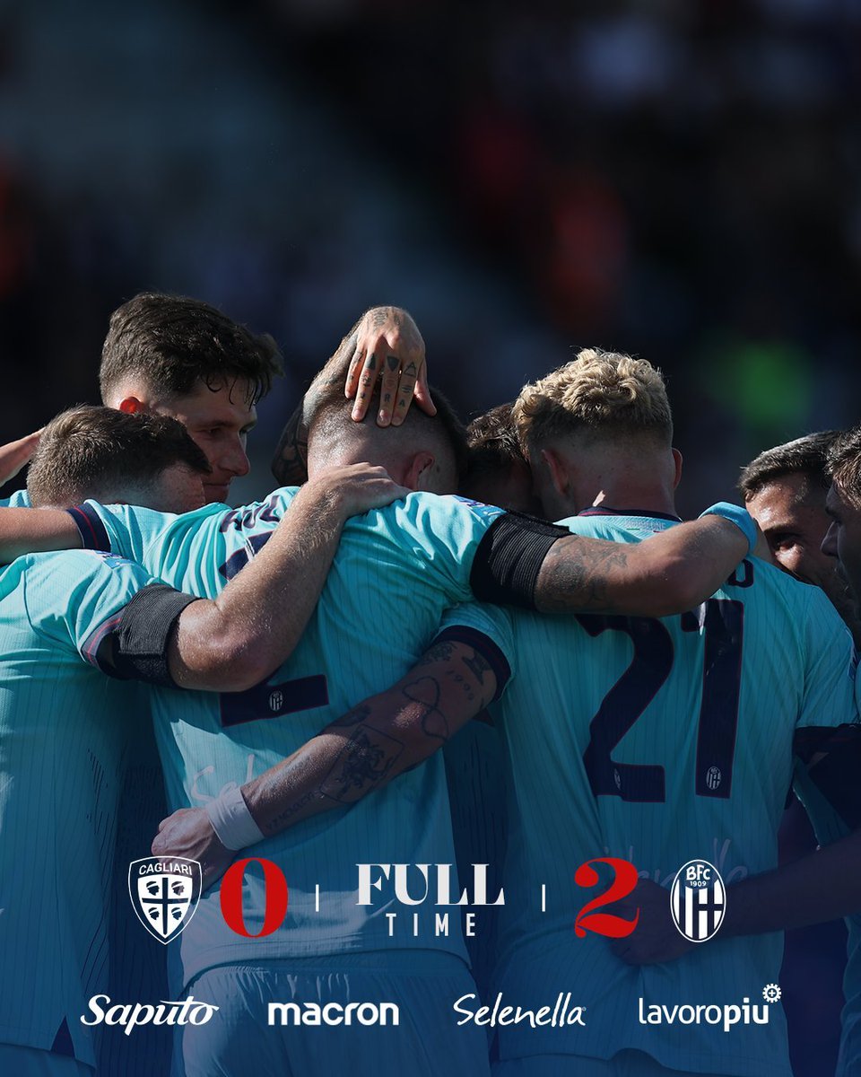 Nothing (@earnmax5) on Twitter photo Serie A (Italy) (Day 8)
Cagliari 0 : 2 Bologna
⚽️31' Emil Holm (Bologna) 
⚽️80' Riccardo Orsolini (Bologna)
#CagliariBologna #SerieA <a href="/CagliariCalcio/">Cagliari Calcio</a> <a href="/Bolognafc1909/">Bologna FC 1909</a> Serie A (Italy) (Day 8)
Cagliari 0 : 2 Bologna
⚽️31' Emil Holm (Bologna) 
⚽️80' Riccardo Orsolini (Bologna)
#CagliariBologna #SerieA <a href="/CagliariCalcio/">Cagliari Calcio</a> <a href="/Bolognafc1909/">Bologna FC 1909</a>