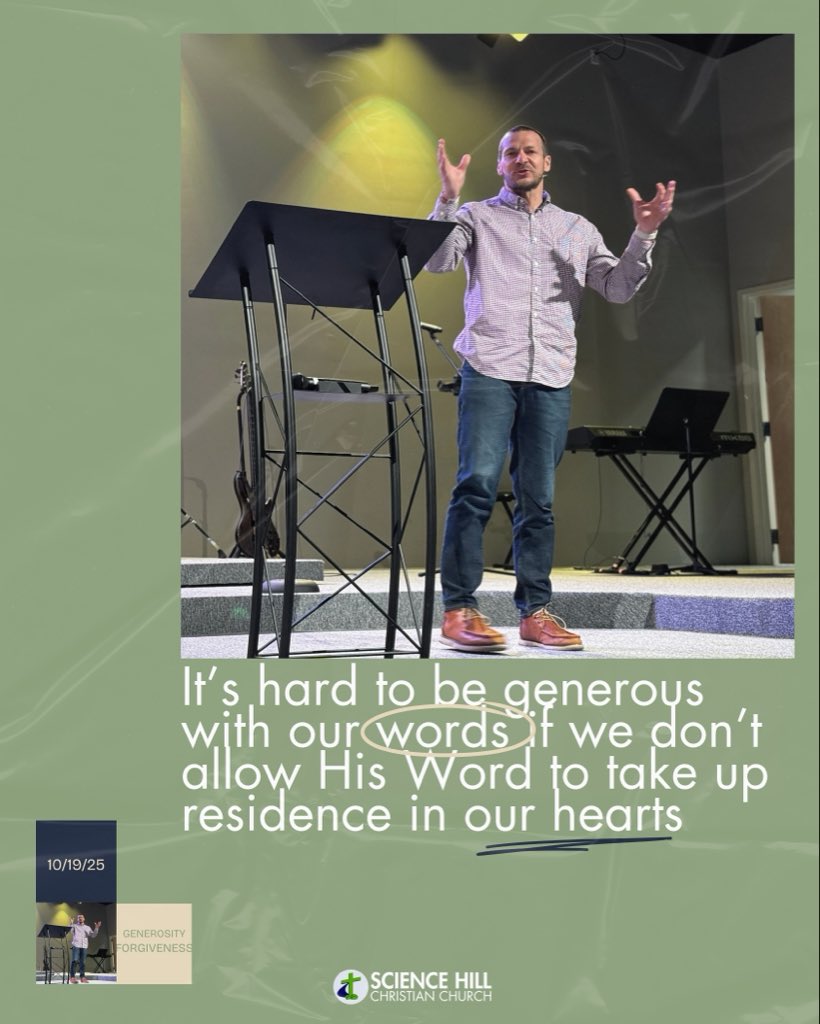 Be generous. In thought. In word. In deed. #SHCC #ReachingForJesus