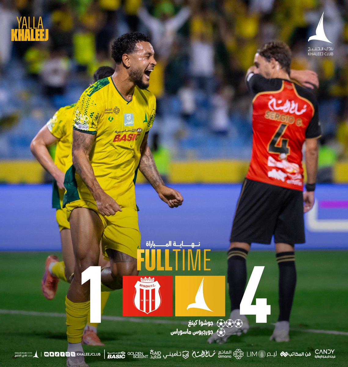 4️⃣ رباعية مستحقـة في شباك <a href="/AlRiyadhFC/">نادي الرياض السعودي</a> 

النقطة التاسعة في رصيد الدانة 🔝