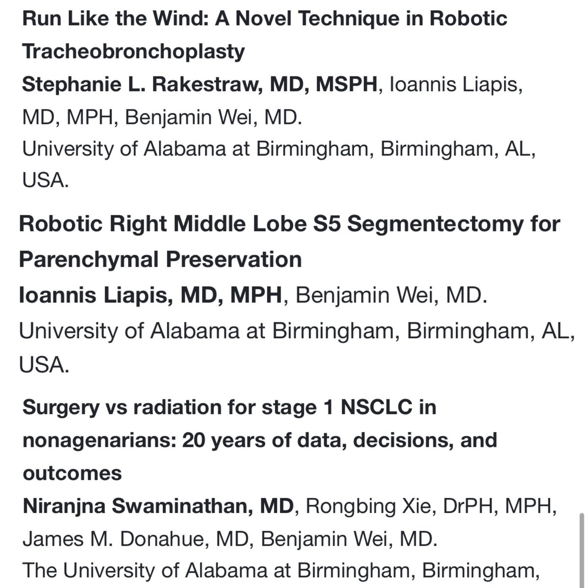 UABCTSResidency's tweet photo. Postdocs @iliapis_md @NiranjnaS_99 and @UABSurgery resident @SLRakestraw_ did an excellent job presenting their 🫁🔪 projects at @ECTSS_CTsurg #ECTSS2025
#whyUABCT @BenjaminWeiUAB https://t.co/ZHQbISKJNv