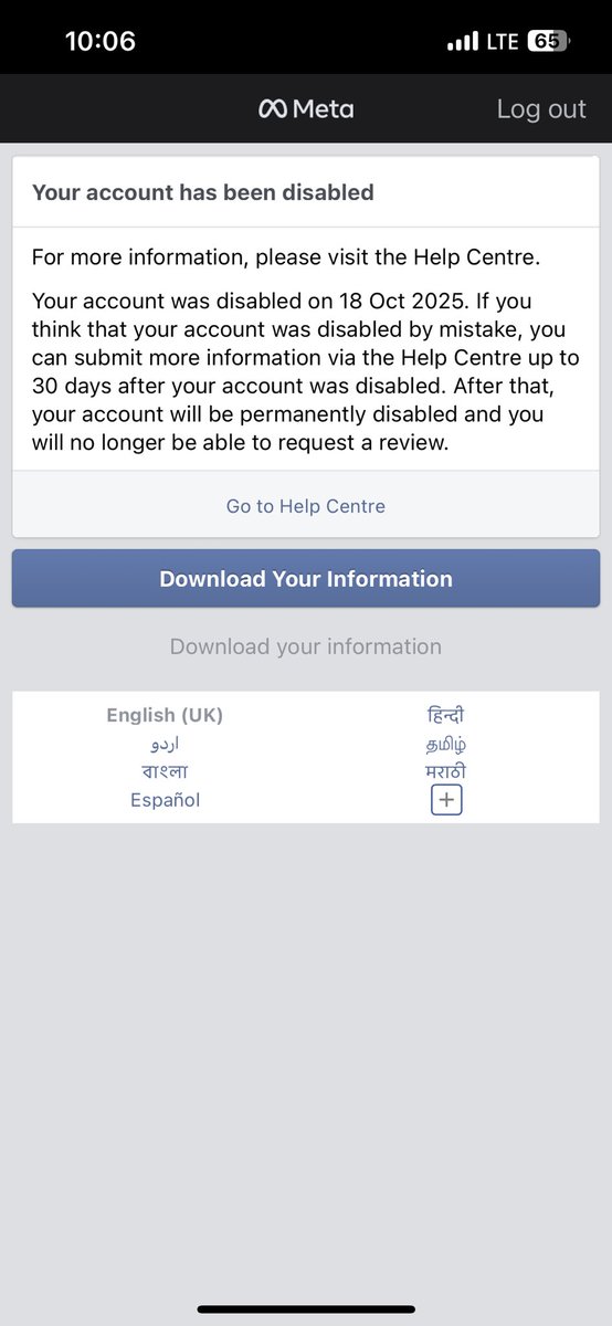 rajputpagall's tweet photo. @Meta @facebook @MetaforDevs 

My facebook account was disabled without any valid reason. 

I used this mail for my account
pankajthakur2823@gmail.com
#meta #facebook #facebookindia https://t.co/HOMsJbLL8b