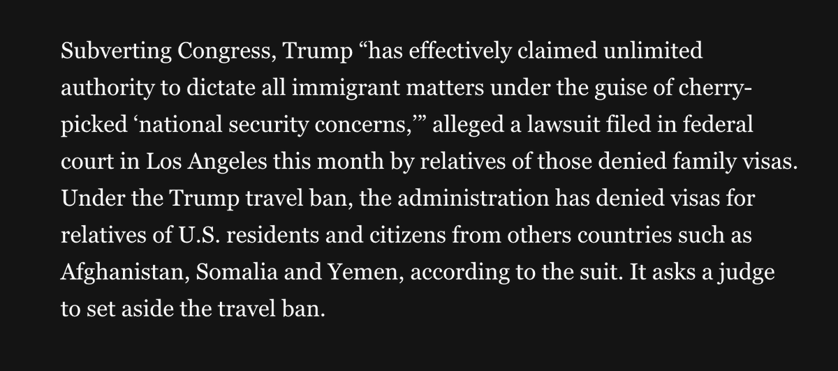Thrilled to see WaPo coverage of our Meraji v Trump lawsuit challenging Trump's travel ban! 🗽⚖️📰