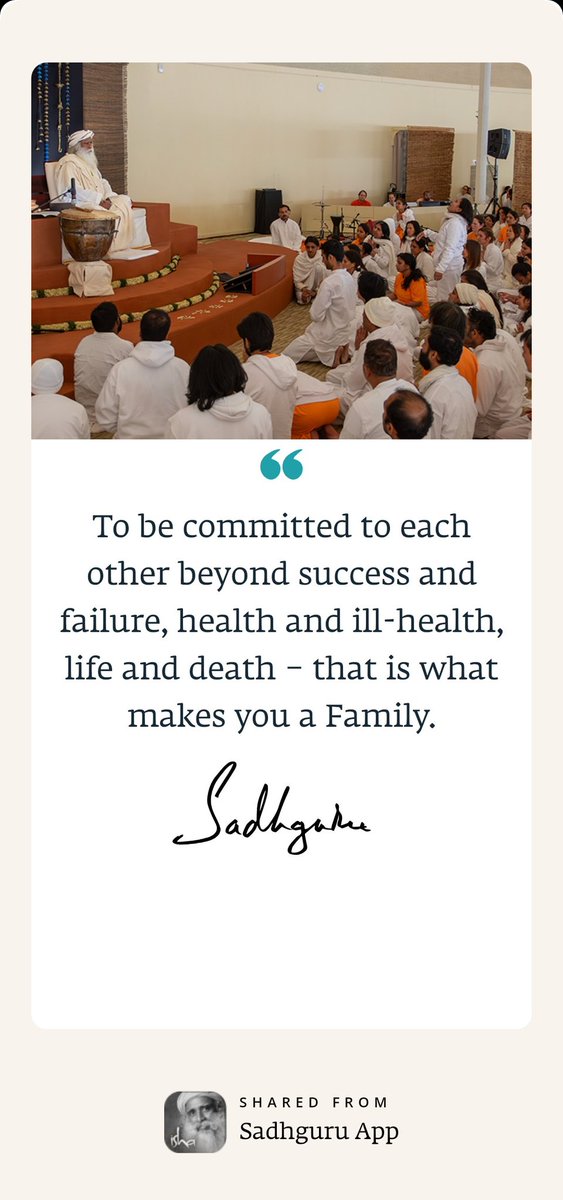 jaanukalluru's tweet photo. I liked this quote from Sadhguru and wanted to share it with you. Read more such insightful quotes on the Sadhguru App.

https://t.co/zkMlHDoJAg https://t.co/khcDAeneIZ