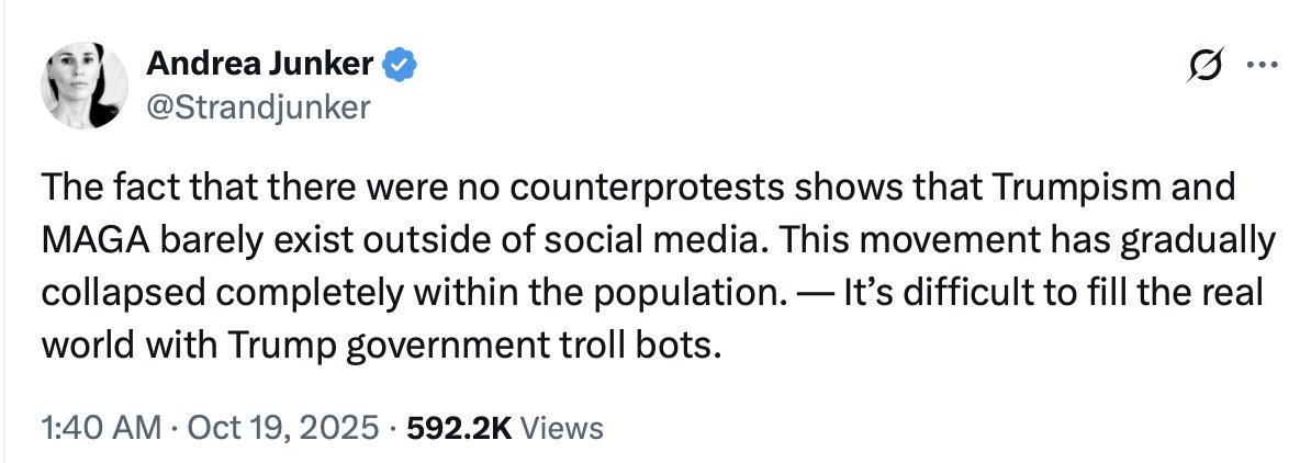 There were no counterprotests because (1) protests are for losers, and (2) the protest made no sense -- the protesters have happily cheered authoritarian rule for years, so we don't believe them