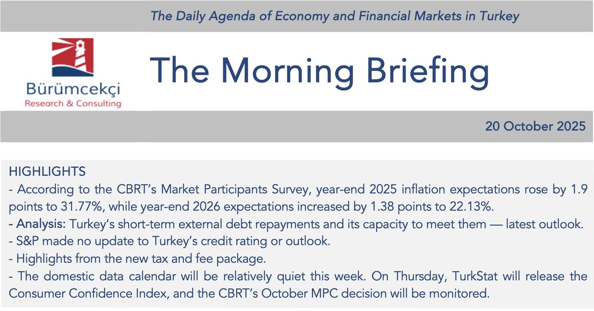 Check out the headlines from today’s Morning Briefing - Turkiye  For detailed information and inquiries: en.burumcekci.com
