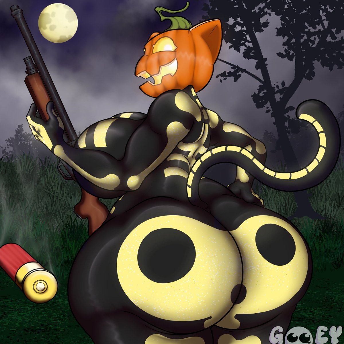 Pumpkin Cat! She's "pumpin" her next round for the next "close encounter" she has. #SpiceFortnite