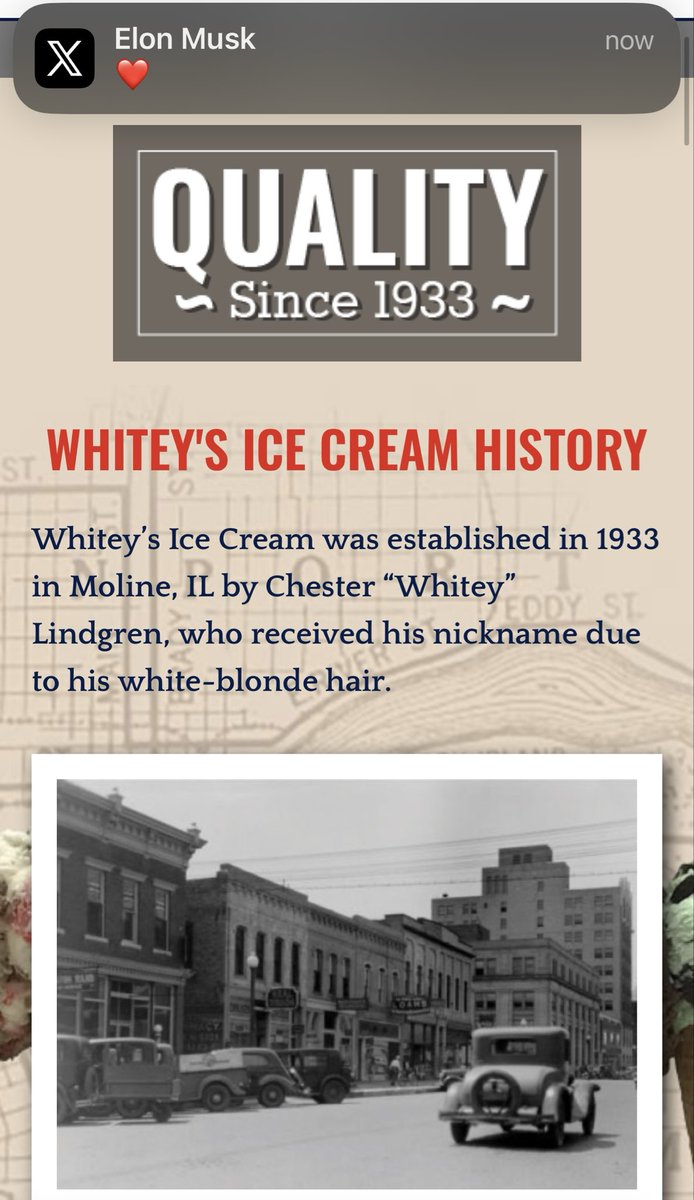 Our daughter’s working on her class presentation on <a href="/WhiteysIceCream/">Whitey's Ice Cream</a> 🍦