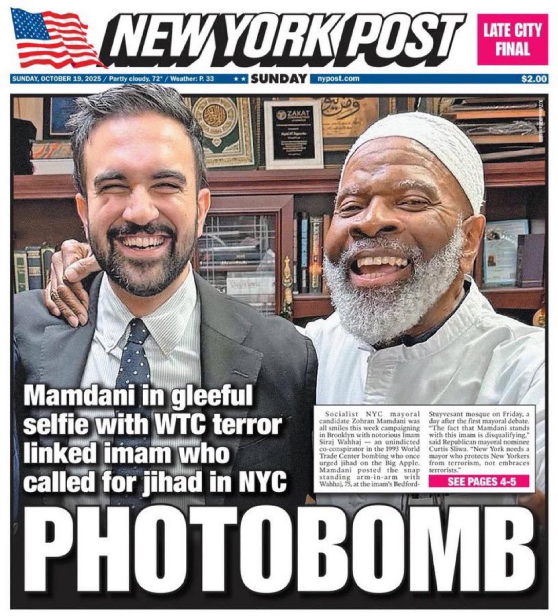 Your boy Mamdani is campaigning with a literal co conspirator in the 1993 World Trade Center bombing. 

You have nothing to say about that. Do you? <a href="/mehdirhasan/">Mehdi Hasan</a> 

Typical morally bankrupt jihadi.