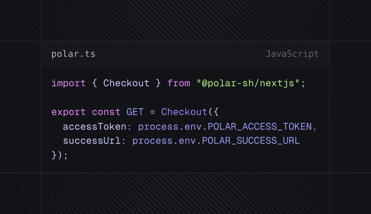 dev_alade's tweet image. Polar DX is so good 😭