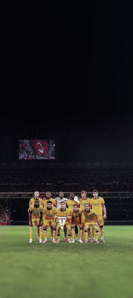 الحمدلله  مبروك لجمهور البيق ميلان. ❤️